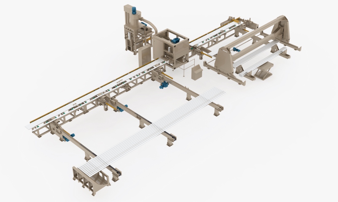 全自动多支铝棒锯